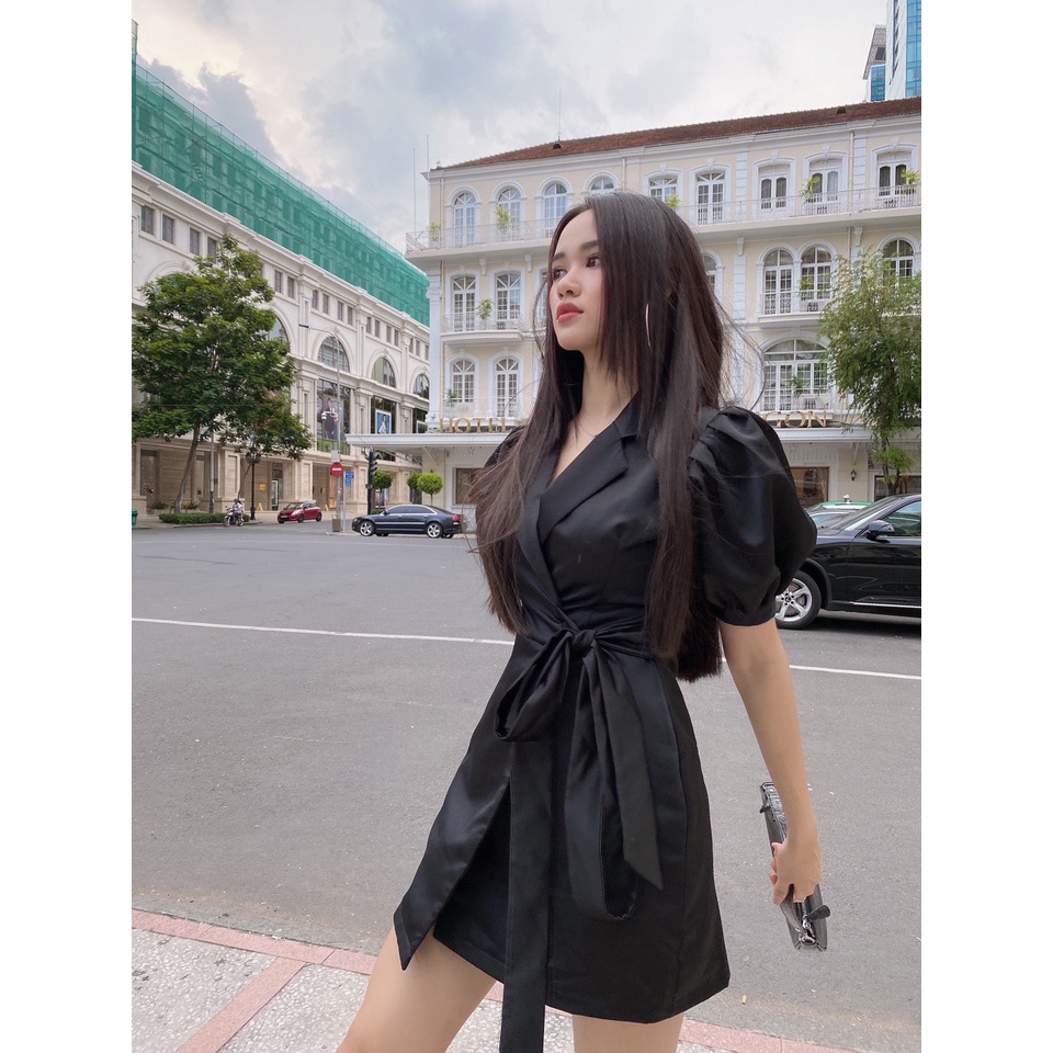 Đầm TN Phồng Cột Eo - DN1907