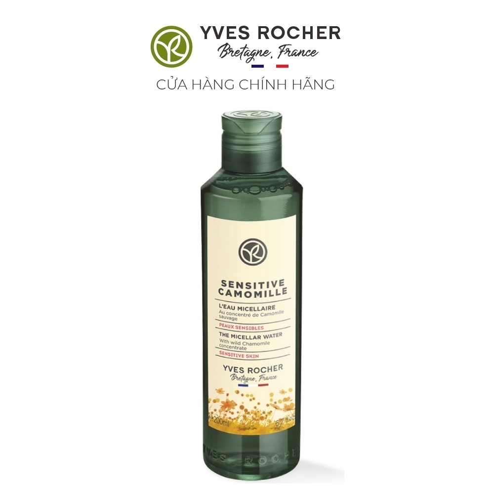 Nước làm sạch da Yves Rocher SENSITIVE CAMOMILLE MICELLAR WATER 200ML