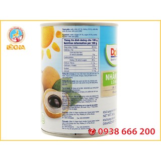 Nhãn  Ngâm DOLE Đóng Lon  565G