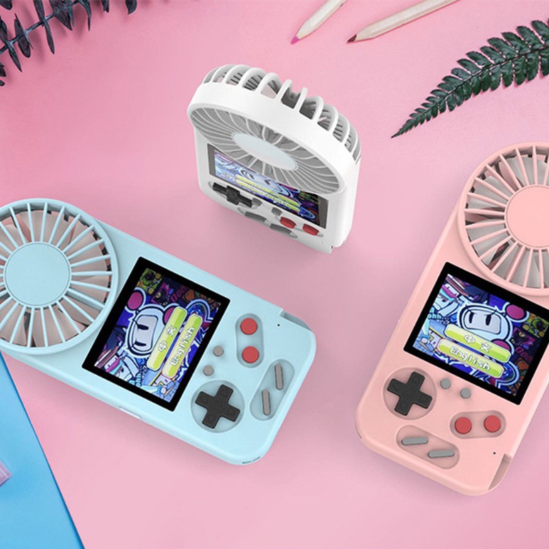 Máy Chơi Game Cầm Tay Kèm Quạt Mini 500 Trong 1