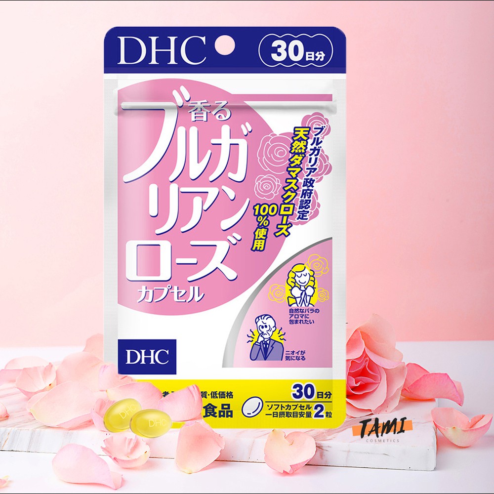 Viên uống thơm cơ thể DHC Nhật Bản bổ sung vitamin E làm đẹp da thực phẩm chức năng gói 30 ngày TM-DHC-ROS30