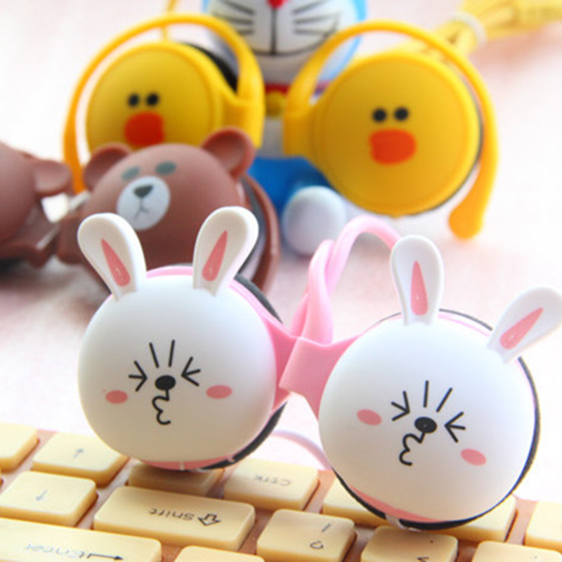 Tai nghe đeo vành tai họa tiết hoạt hình dễ thương cho nam và nữ