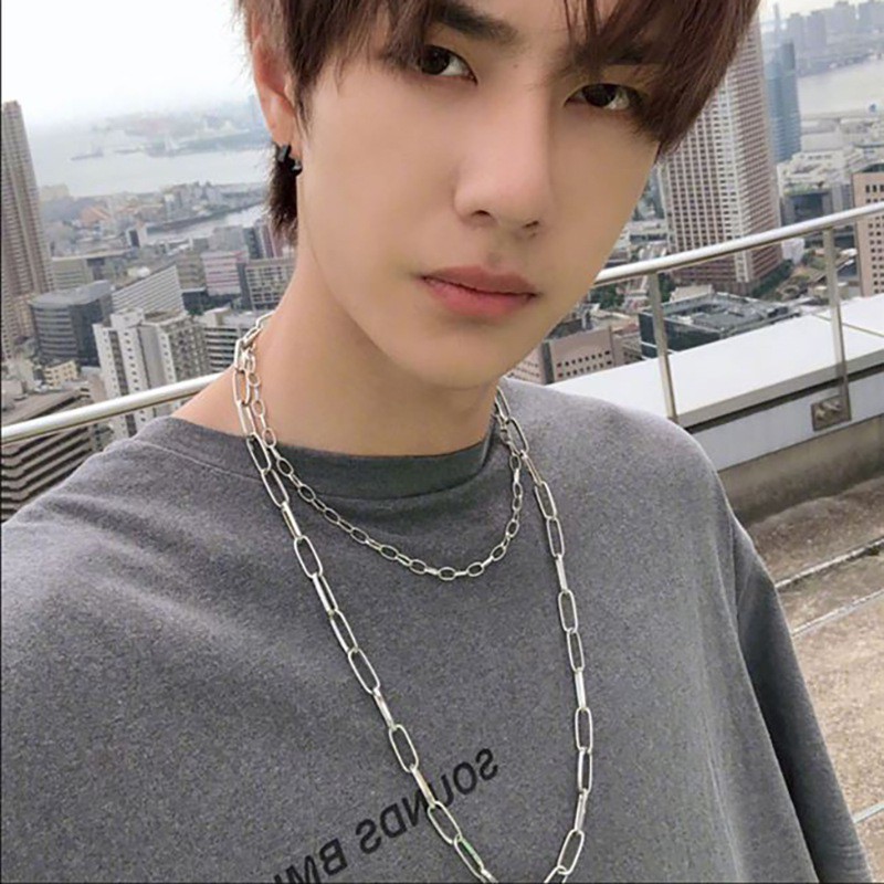 Hip-hop Style Double Chain Alloy Necklace Fashion Jewelry