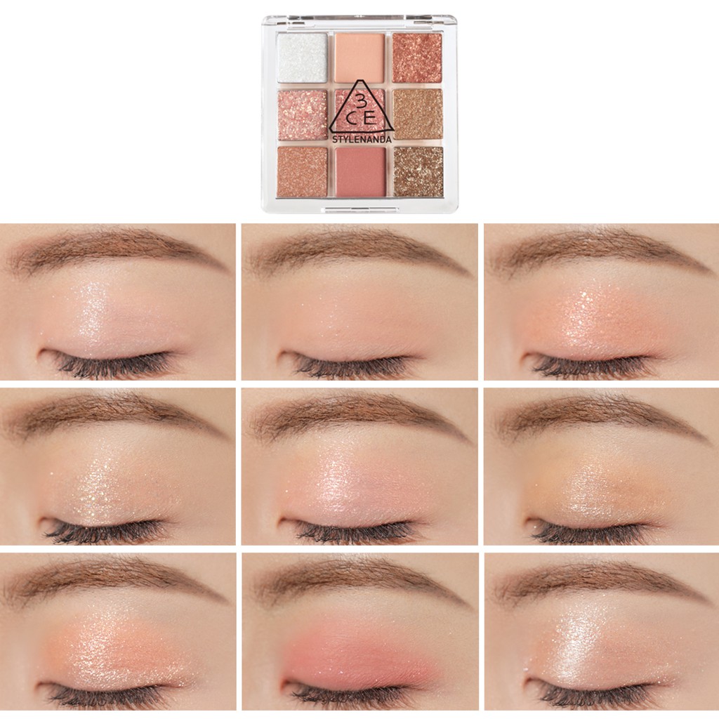 Bảng Phấn Mắt 3CE Vỏ Trong Suốt Nhiều Màu 7g | BigBuy360 - bigbuy360.vn