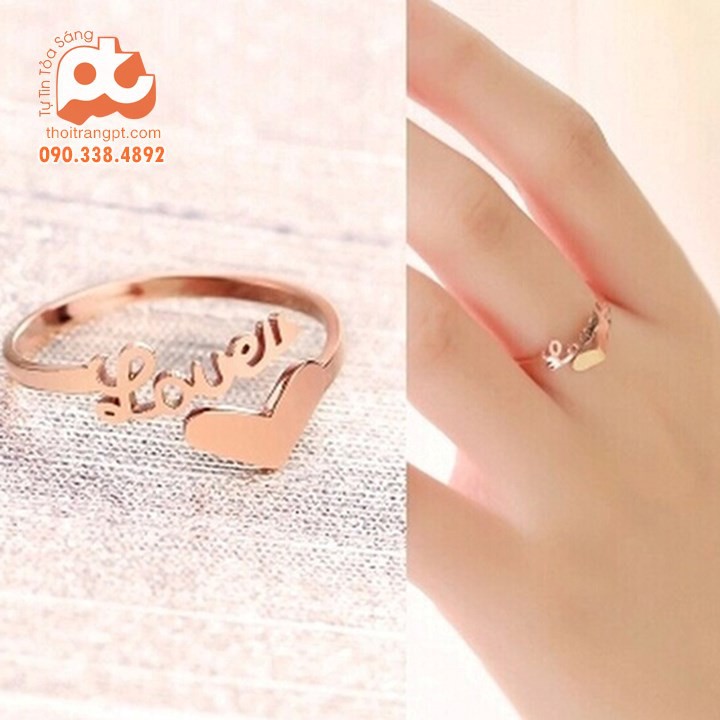 Nhẫn titan nữ cao cấp bảo hành không đen - SY_NN_32