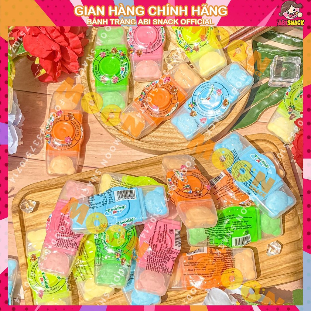 Kẹo gấu vòng xoay thử thách vừa ăn vừa chơi vui twirling bear 5g/1 cái bánh kẹo độc lạ Moon Snack Food