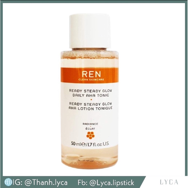 Acid toner REN Ready Steady Glow Daily AHA Tonic 50ml