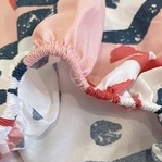 Bộ ga gối ETAMI drap giường cotton poly 5D, ga trải giường + 2 vỏ gối nằm màu dâu tây