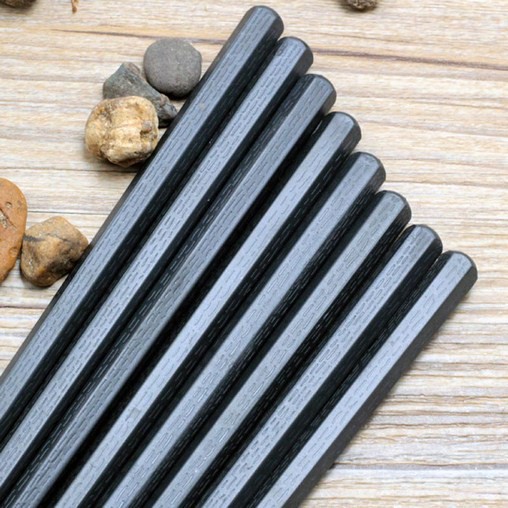 Bộ 10 đôi Đũa ăn lẩu và BBQ cao cấp kiểu Hàn Quốc đầu tròn 24cm 8030