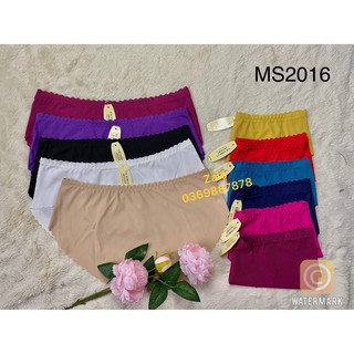Sét 10 quần lót đúc su gân tăm viền sóng ms2016
