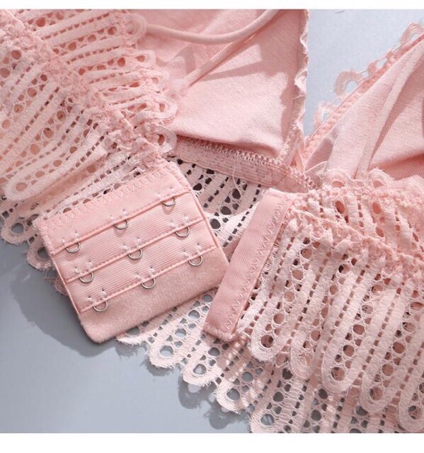MẪU MỚI- Áo lót bra ren cài sau dây kép sexy 384