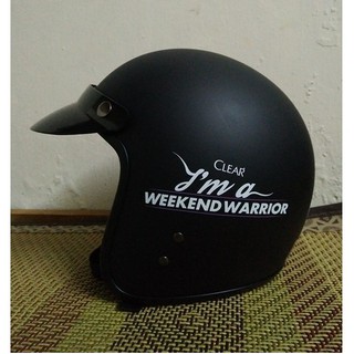 Mũ bảo hiểm 3/4 màu đen