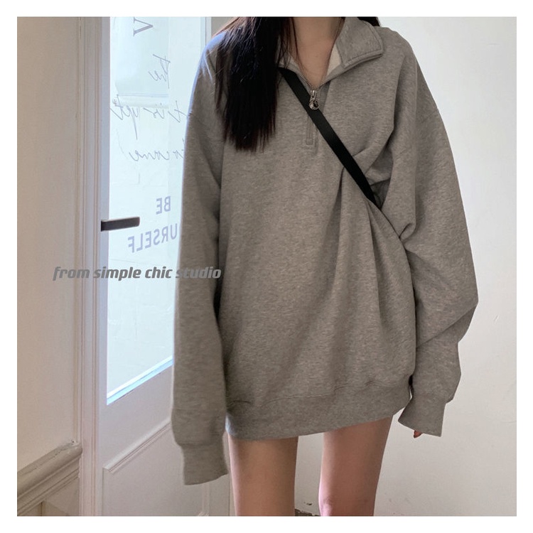 Áo Thun Polo Nữ Dài Tay Cổ Bẻ Thời Trang Hàn
