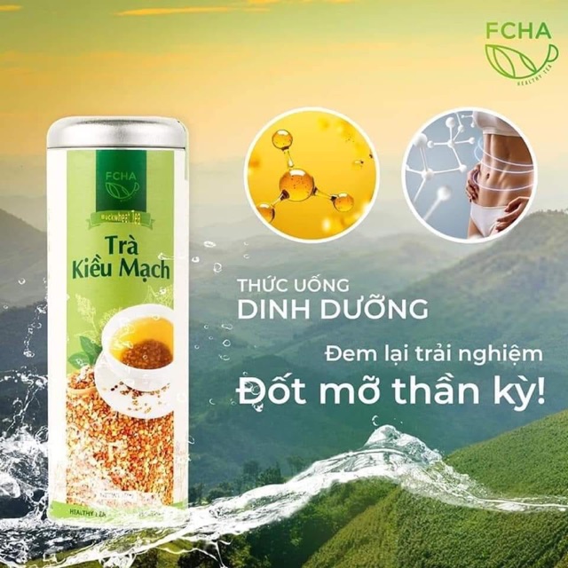 [ Tặng bình thuỷ tinh]  Trà Kiều mạch Fcha 220g