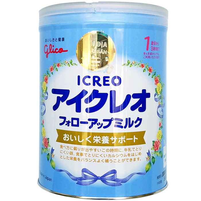 Glico Icreo Số 1 820g (1 - 3 Tuổi, Có Thể Dùng Cho Bé Từ 9 Tháng Tuổi)