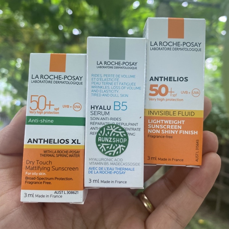 Kem chống nắng và kem dưỡng La Roche posay mini và sample