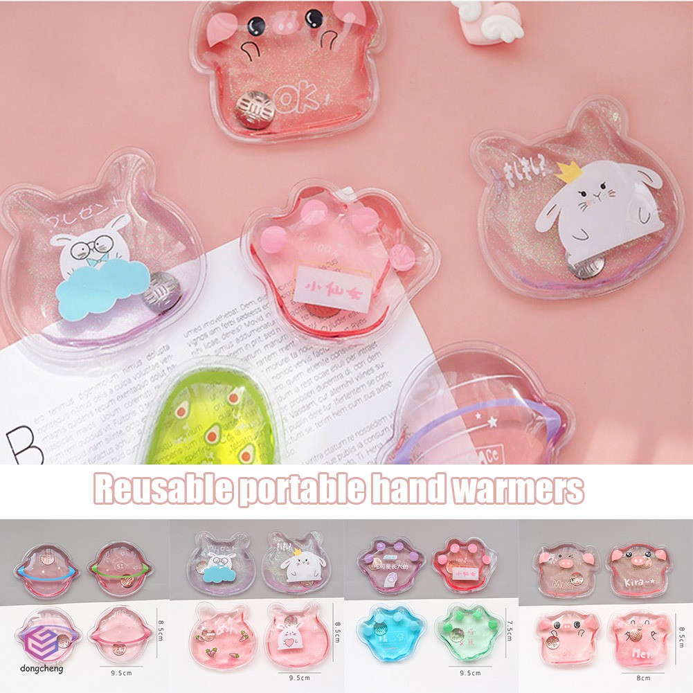 Túi Gel Sưởi Ấm Tay Mùa Đông Mini In Chữ Vui Nhộn Dễ Thương Có Thể Tái Sử Dụng