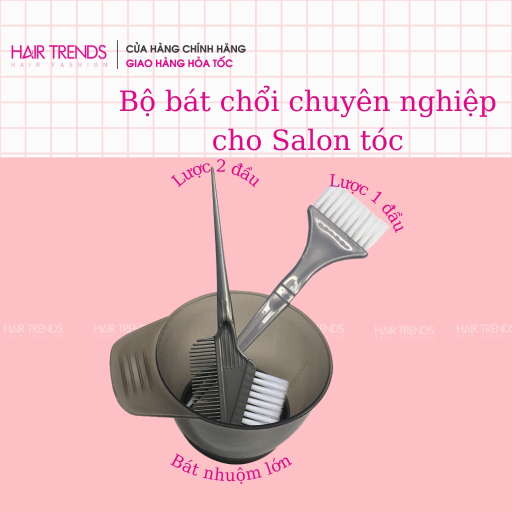 (Sỉ SLL) Chổi Nhuộm 2 Đầu Xám Tiện Dụng Chuyên Nghiệp Cho Salon