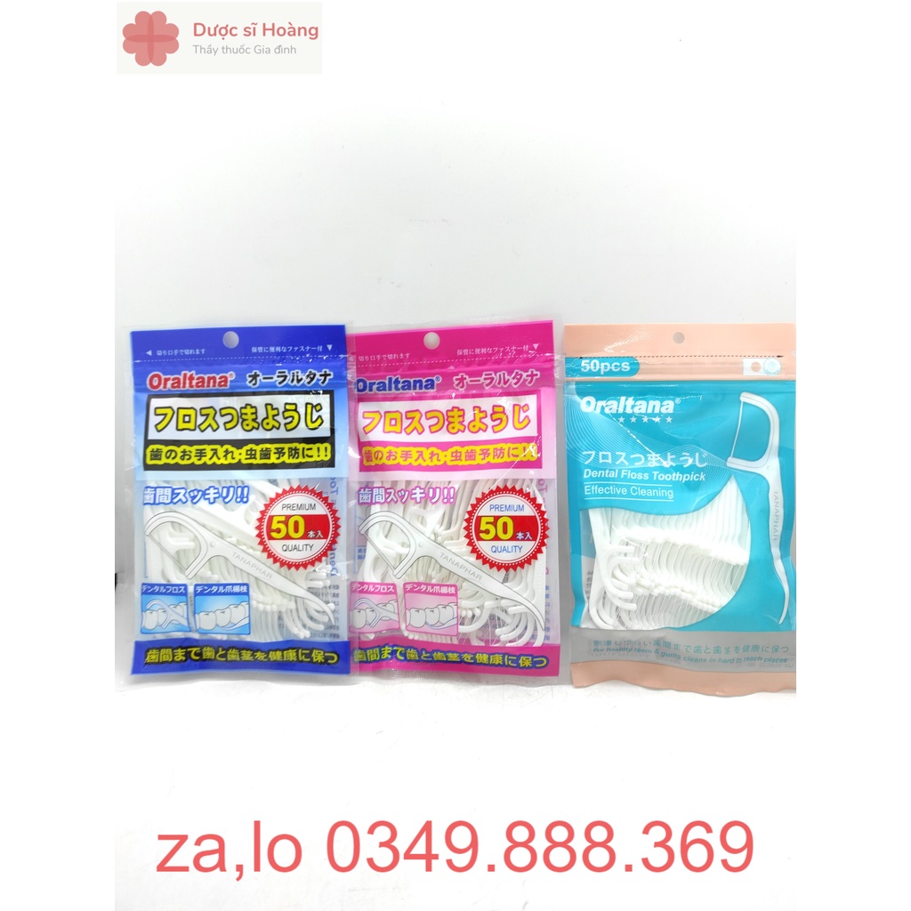 Tăm Chỉ Nha Khoa Oraltana - Gói 50 cái