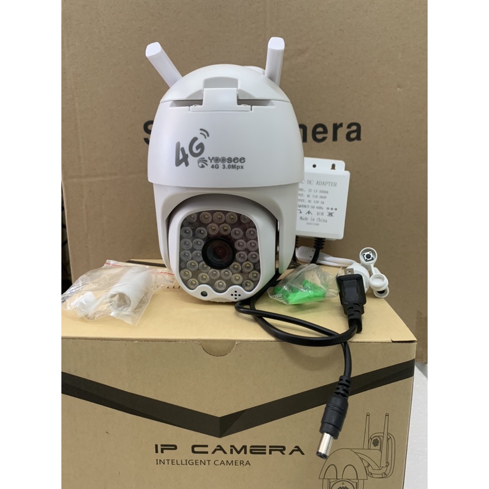 Camera sim 4G yoosee ngoài trời chống nước, quay đêm hình ảnh có màu, đàm thoại 2 chiều