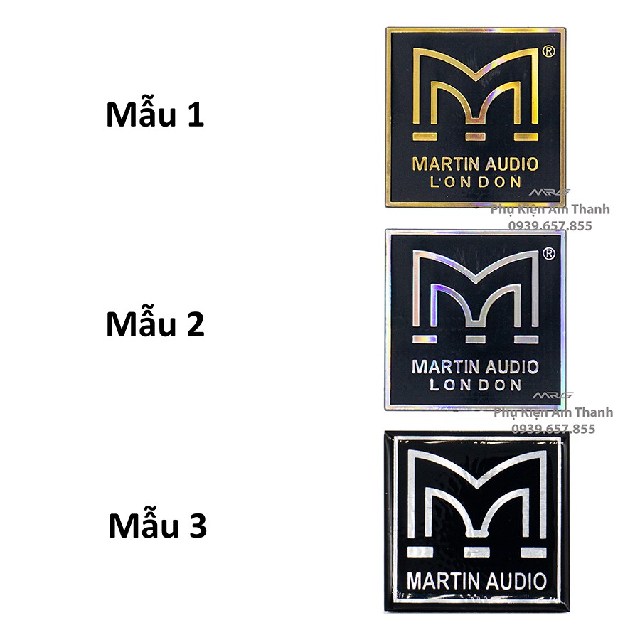 Tem Loa Martin chữ bạc. MrG