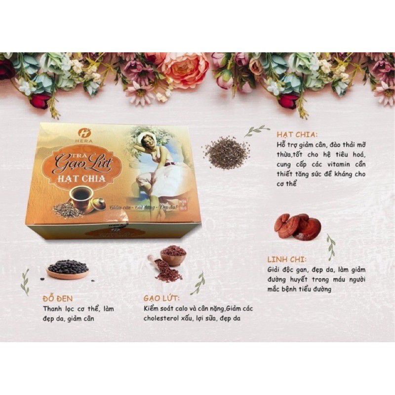 Trà Gạo Lứt Hạt Chia Hera