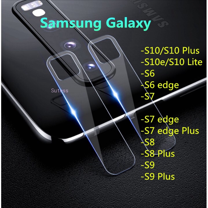 Kính cường lực bảo vệ ống kính camera cho Samsung Galaxy S10 S10e s10 Plus S6 S7 edge S8 S9 Plus