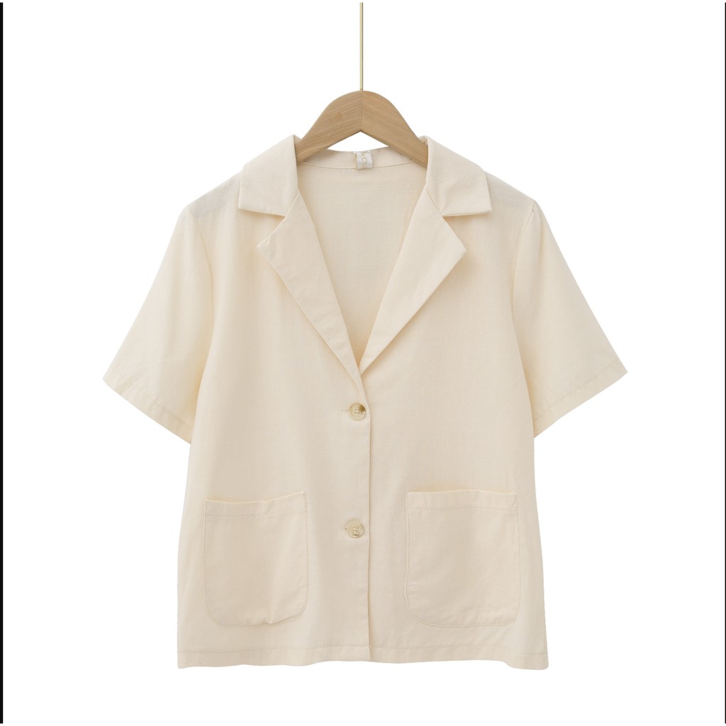 Bộ Áo Khoác Suit + Chân Váy Chữ A Lưng Cao Xinh Xắn Theo Phong Cách Hàn Quốc 43687