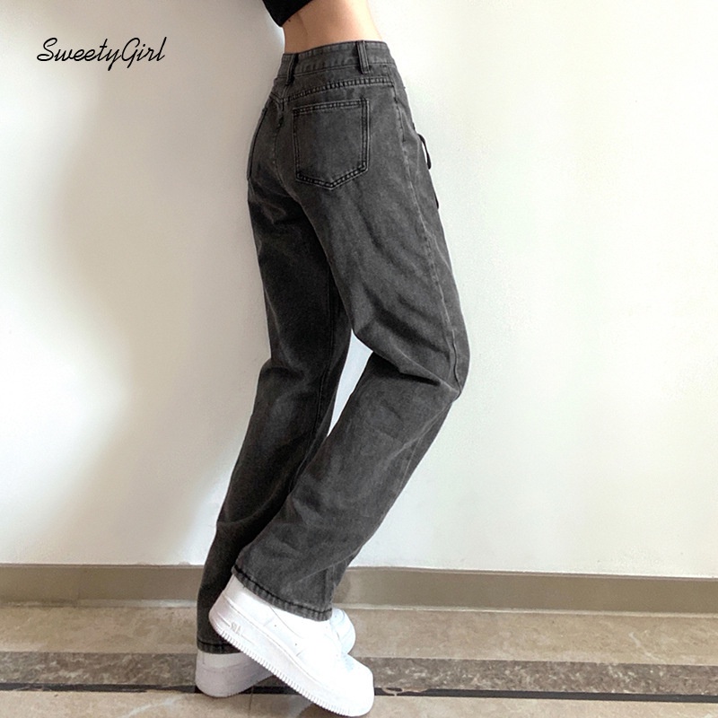 Quần Jeans Dài Lưng Cao Dáng Ôm Thiết Kế Dây Rút Thời Trang Cho Nữ