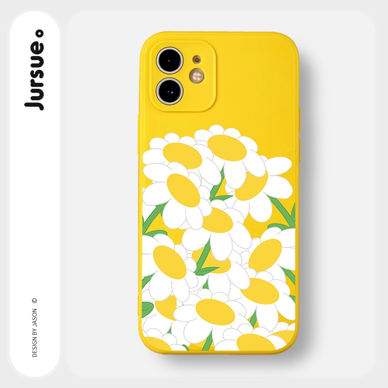 Ốp lưng JURSUE mềm chống sốc hình dễ thương đẹp Cho iPhone 14 13 12 11 Pro Max SE 2020 X XR XS 8 7 ip 6S 6 Plus Y2212