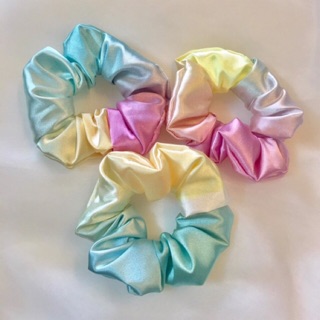 Dây buộc, cột tóc vải scrunchies hot trend nhiều màu sắc