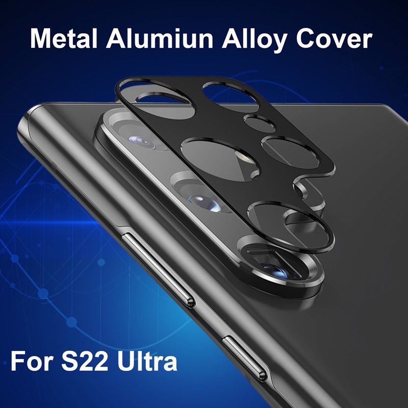 Miếng Dán Bảo Vệ Camera Sau Điện Thoại Samsung Galaxy s22 Ultra,s22+,s22 Bằng Hợp Kim Nhôm