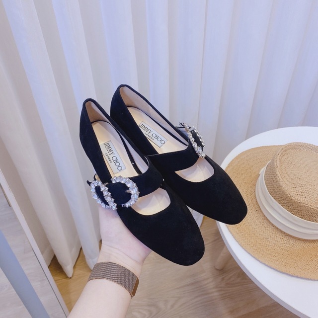 Giày bệt và sục đai ngang khuy đá mũi tròn - Form rộng 1 size | BigBuy360 - bigbuy360.vn