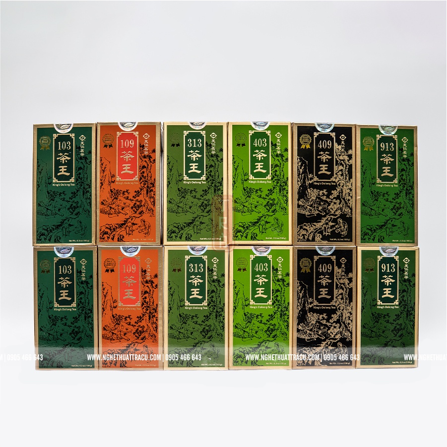 Trà Vương TenRen chính hãng, King's Oolong Tea 409, đóng hộp thiếc, khối lượng 150g trà
