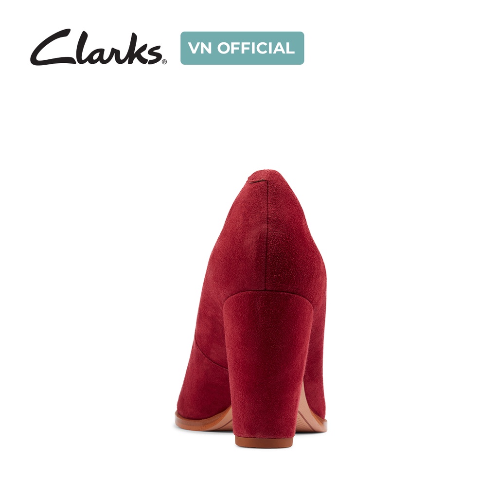 Giày cao gót nữ CLARKS Kaylin Cara 2 màu đỏ mận