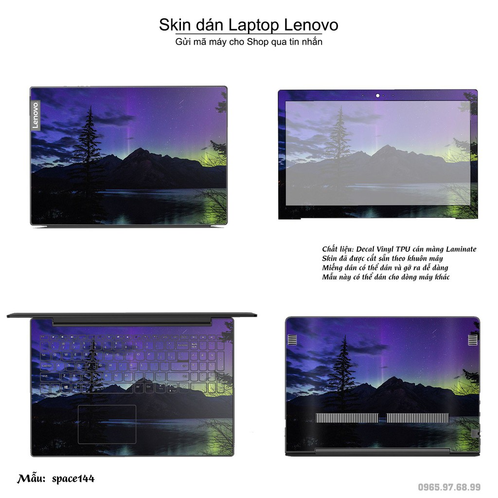 Skin dán Laptop Lenovo in hình không gian _nhiều mẫu 24 (inbox mã máy cho Shop)