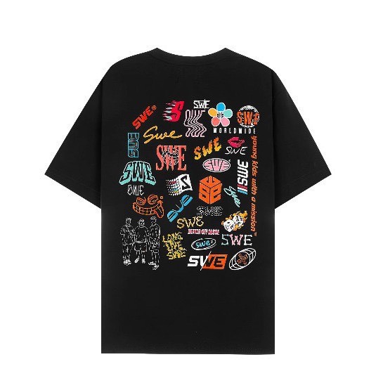 Áo thun nam nữ tay lỡ unisex áo phông form rộng phong cách ulzzang oversize Pi fashion