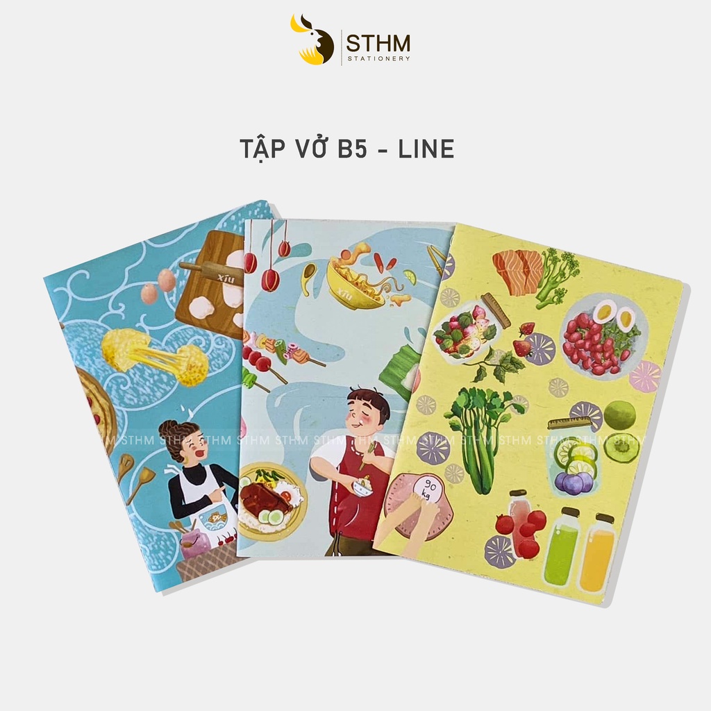 Tập vở B5 kẻ ngang- 80 trang - Định lượng 80gsm - STHM stationery