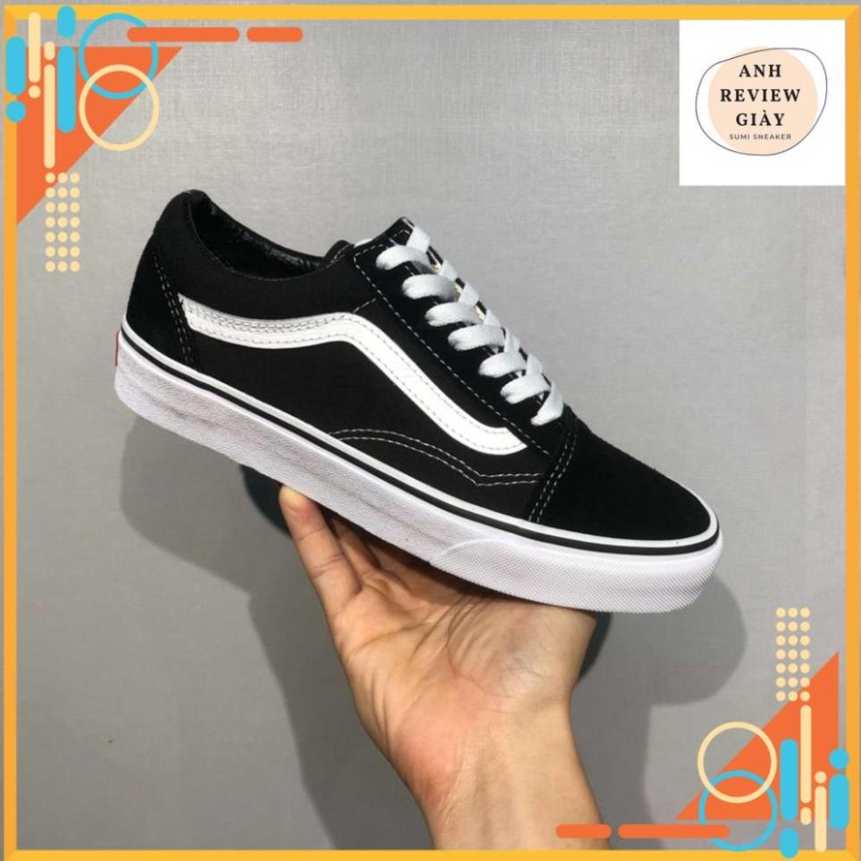 Giày Thể Thao, Giày Sneaker VANS Old Skool Black White (Có Sẵn - Giày đầy đủ tem - box - túi vải)