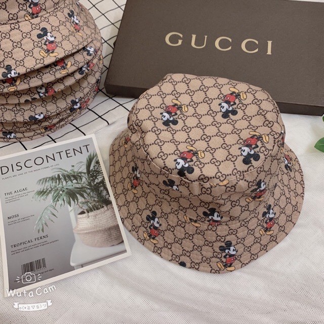Mũ Bucket Thời Trang In Hình Chuột Mickey Cao Cấp