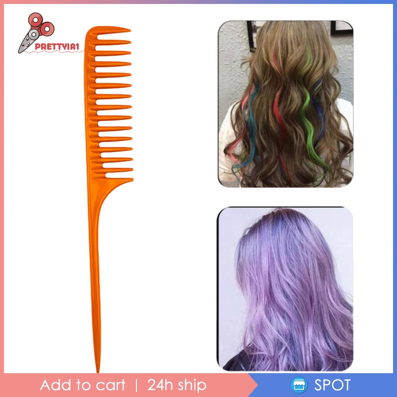 Lược Đuôi Răng Thưa Prettyia1 Với Đuôi Ghim Cài Tạo Kiểu Tóc Cho Nam Và Nữ