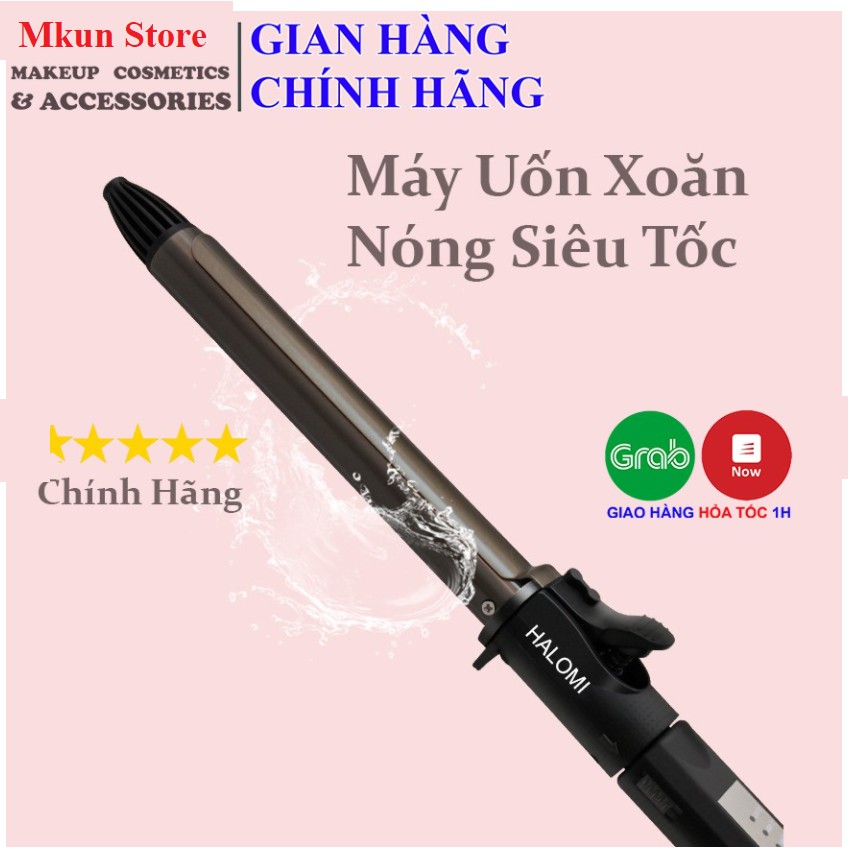 Máy uốn tóc xoăn lọn cao cấp chỉnh nhiệt chuẩn salon tóc xoay trục 360 độ