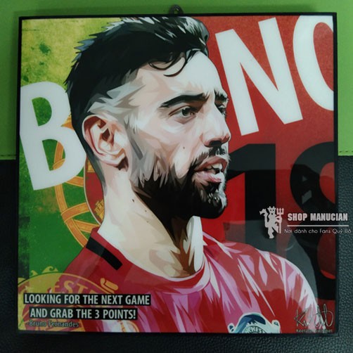 Tranh Treo Tường Cầu Thủ Bruno Fernandes (CLB Manchester)
