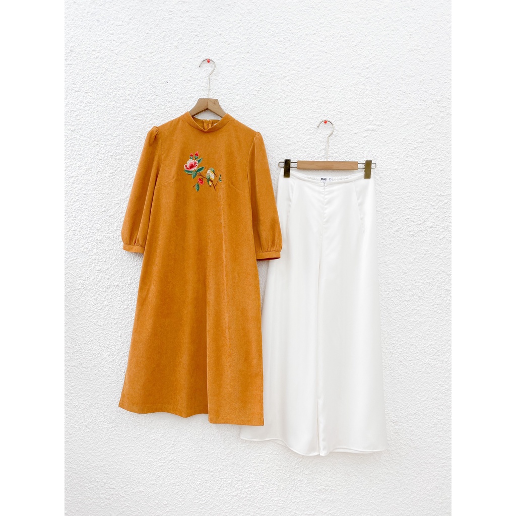 [HÀNG CÓ SẴN] Áo Dài Bình An May Boutique màu vàng Freesize SAD21D_112.007-YL-F