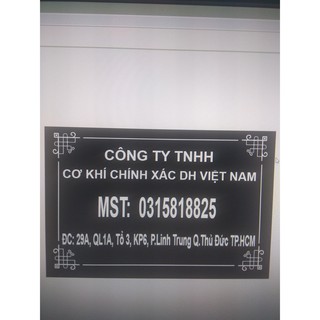 BẢNG TÊN CÔNG TY, BIỂN SỐ NHÀ