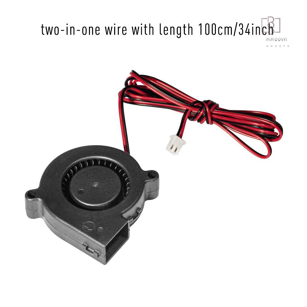 Quạt tản nhiệt 5015 DC 12V 0.19A 6500RPM kích thước 50 * 50 * 15mm cho máy in 3D DIY
