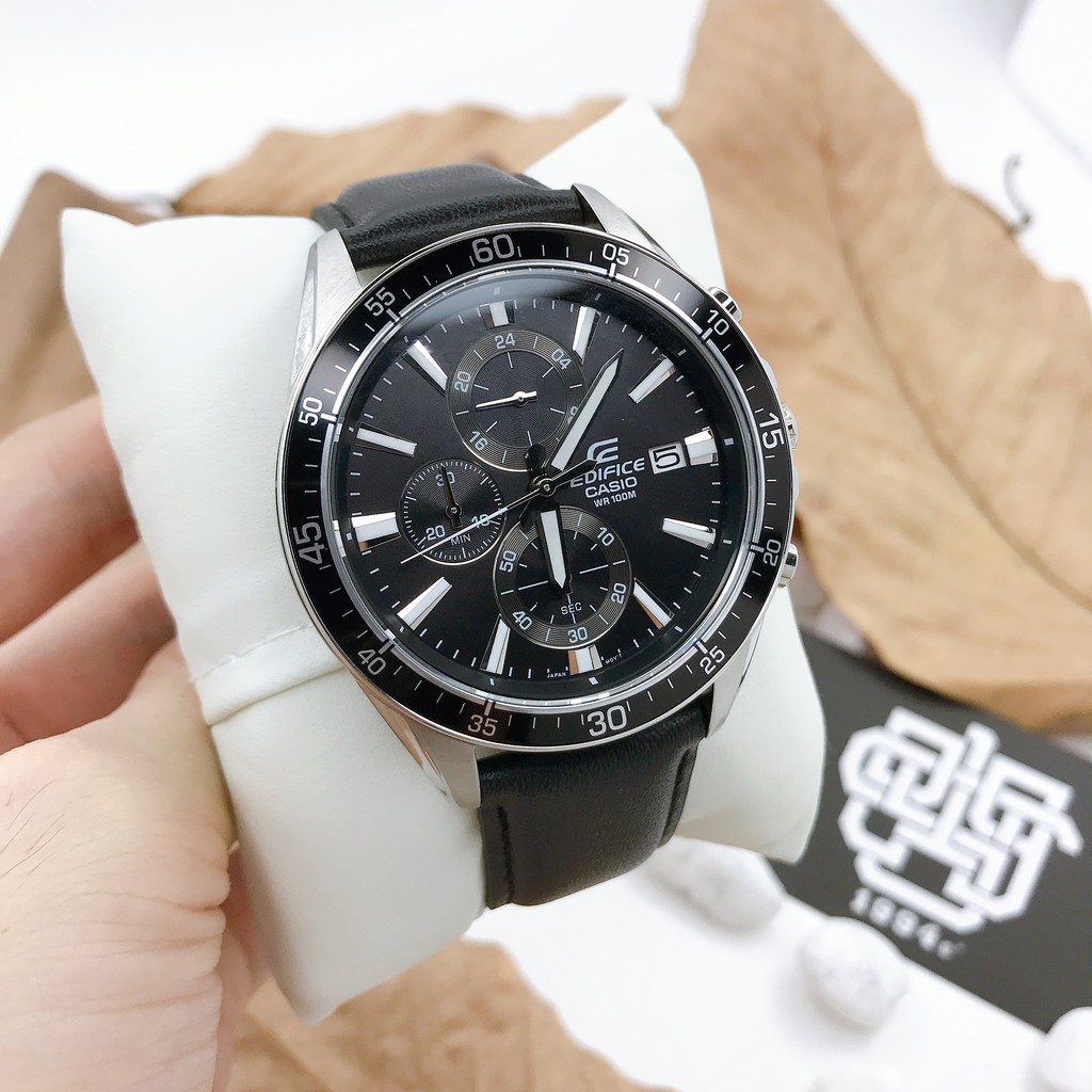 Đồng hồ nam Casio EDIFICE EFR-546 / EFR-546L-1A dây da thật, hàng chính hãng