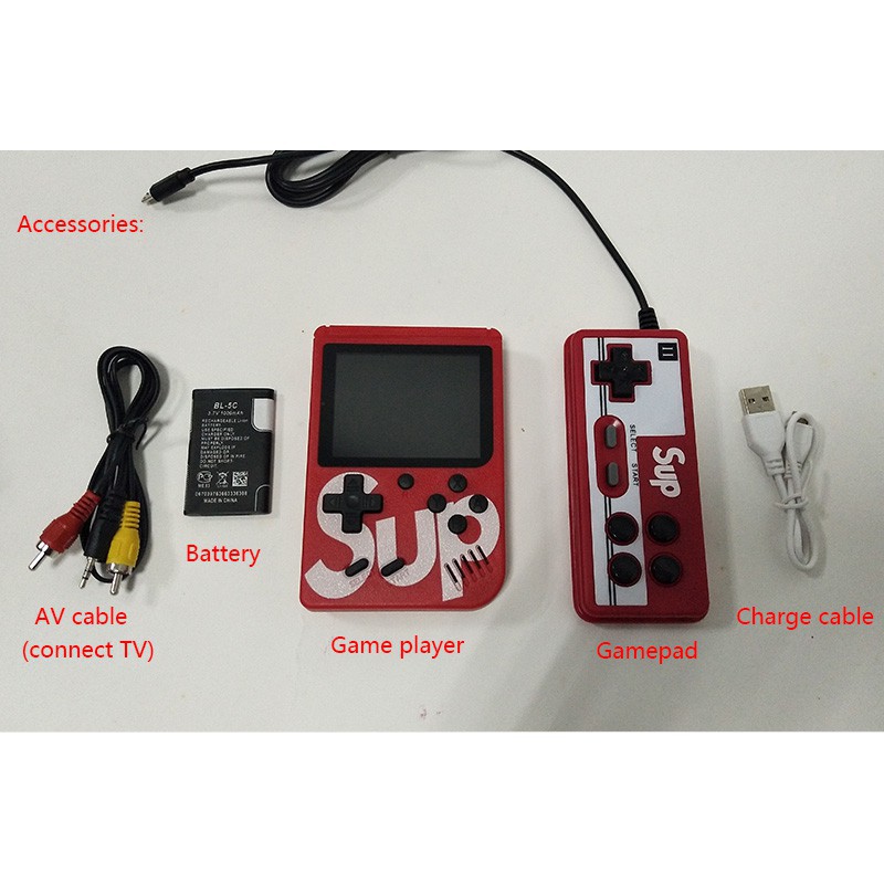 Retro Game Consoles Players + Gamepad 3.0 Inch LCD Built-in 400 Games TV Out