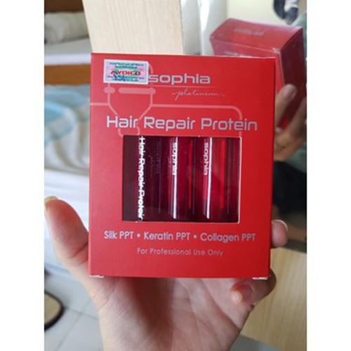 Dưỡng tóc nguyên chất Sophia  Hair Repair Protein 13ml*10 Siêu Phục Hồi Tóc Nát