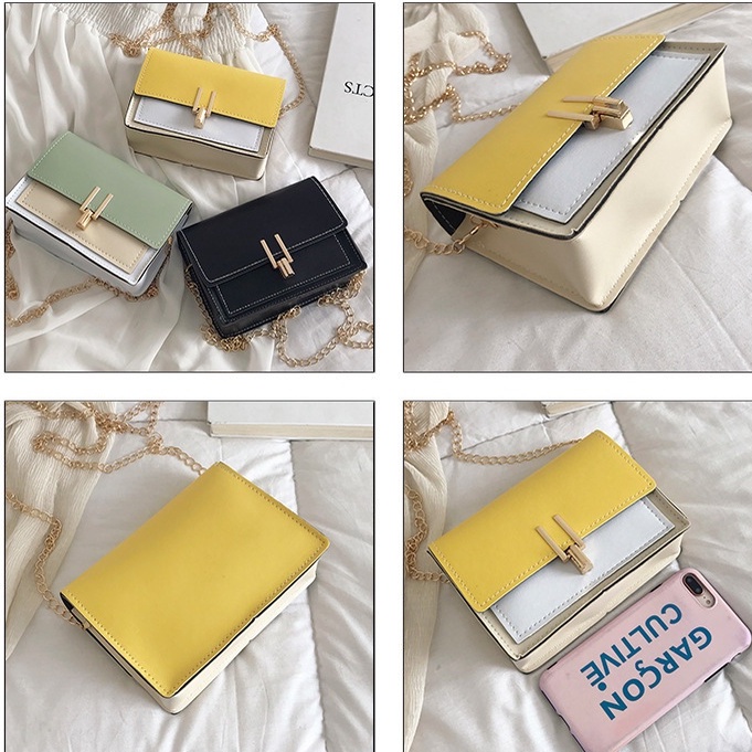 Túi đeo chéo nữ  TTF202 túi đeo chéo nữ dây xích chất da mềm, chống nước túi xách nữ đẹp đeo vai đi chơi dự tiệc